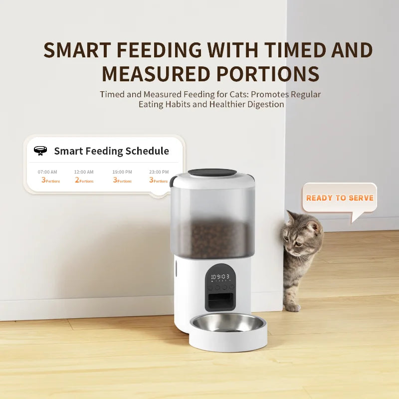 Pet Products Supplier 2 In 1 Pet Water Drinking Fountain Dog Food Bowl Wifi Smart Automatic Cat Pet Feeder With Camera