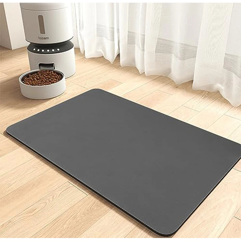 Pet Feeding Dropshipping Pet Placemat for Food and Water Bowl, with Waterproof Rubber Backing, Quick Dry Water Mat for Dog Cat