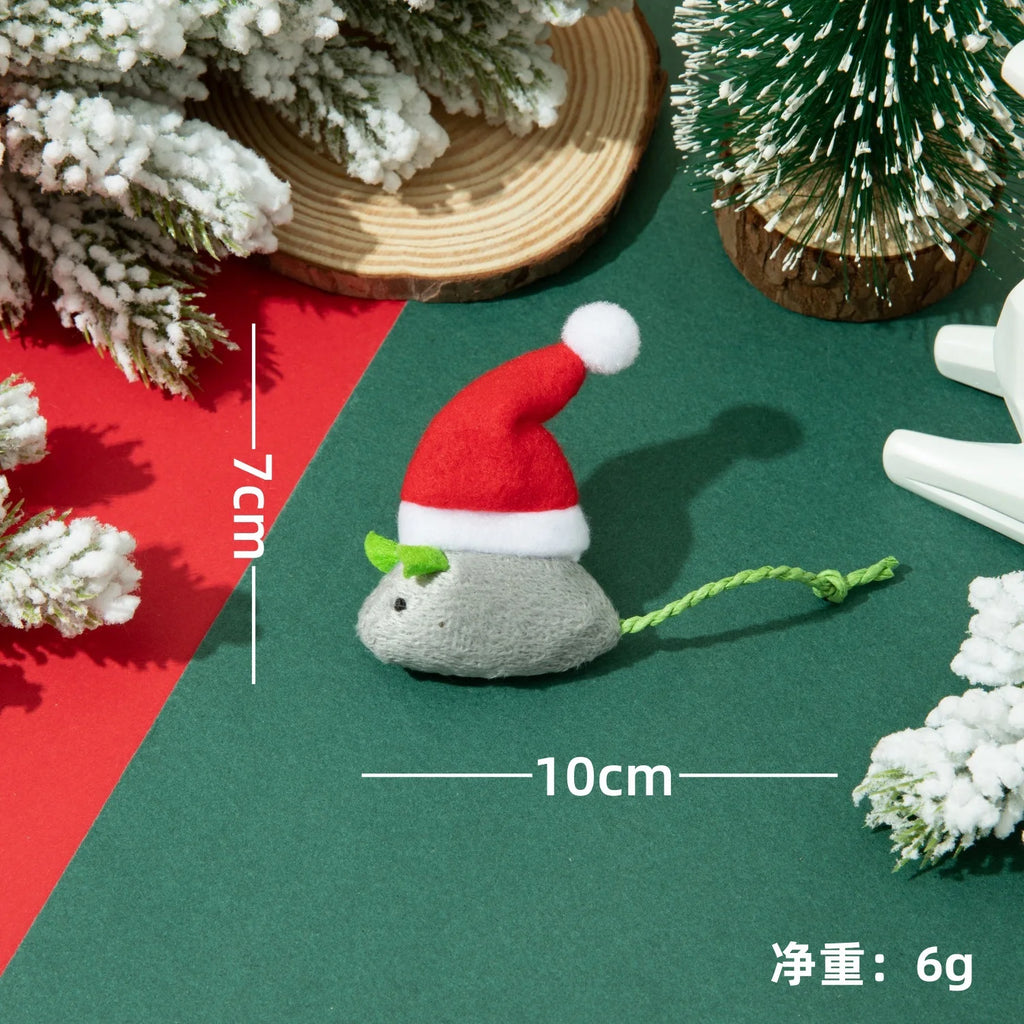 Cat Toys Christmas Pet Supplies Catnip Mice Cat Interactive Toys Cat Supplies Dog Accessories for Small Dog