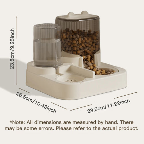 Pet large-capacity feeder integrated automatic water dispenser cat food bowl dog feeding bowl cat bowl dog bowl pet supplies