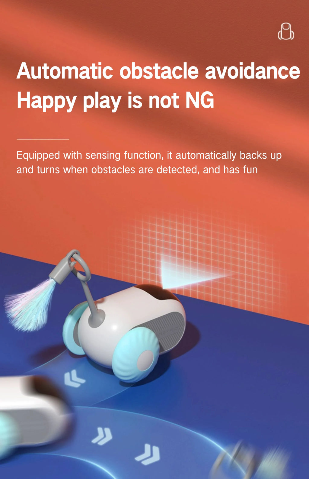 Smart Car Cat Toy Interactive Cat Toy Ball Automatic Rolling Remote Control Toy Car Indoor Cat Accessories Pet Kitten Supplies