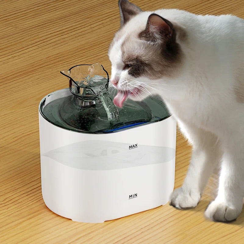 Smart Pet Water Dispenser with Activated Carbon Filter USB Powered Automatic Cat Dog Drinker Motion Sensor Silent Water Bowl