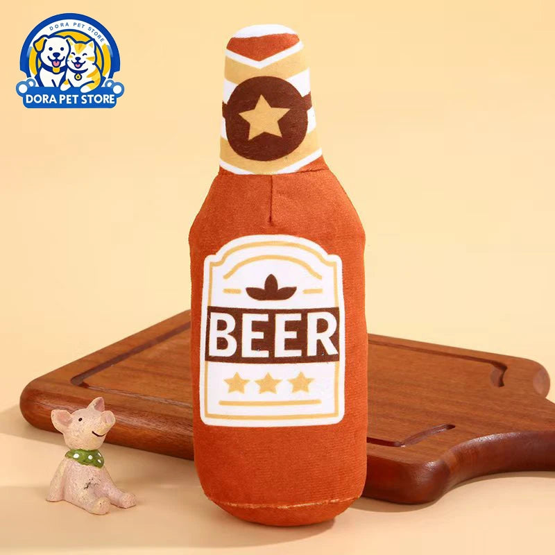 Pet supplies simulation beer vodka whiskey bottle BB call pet dog cat companionship pet toys