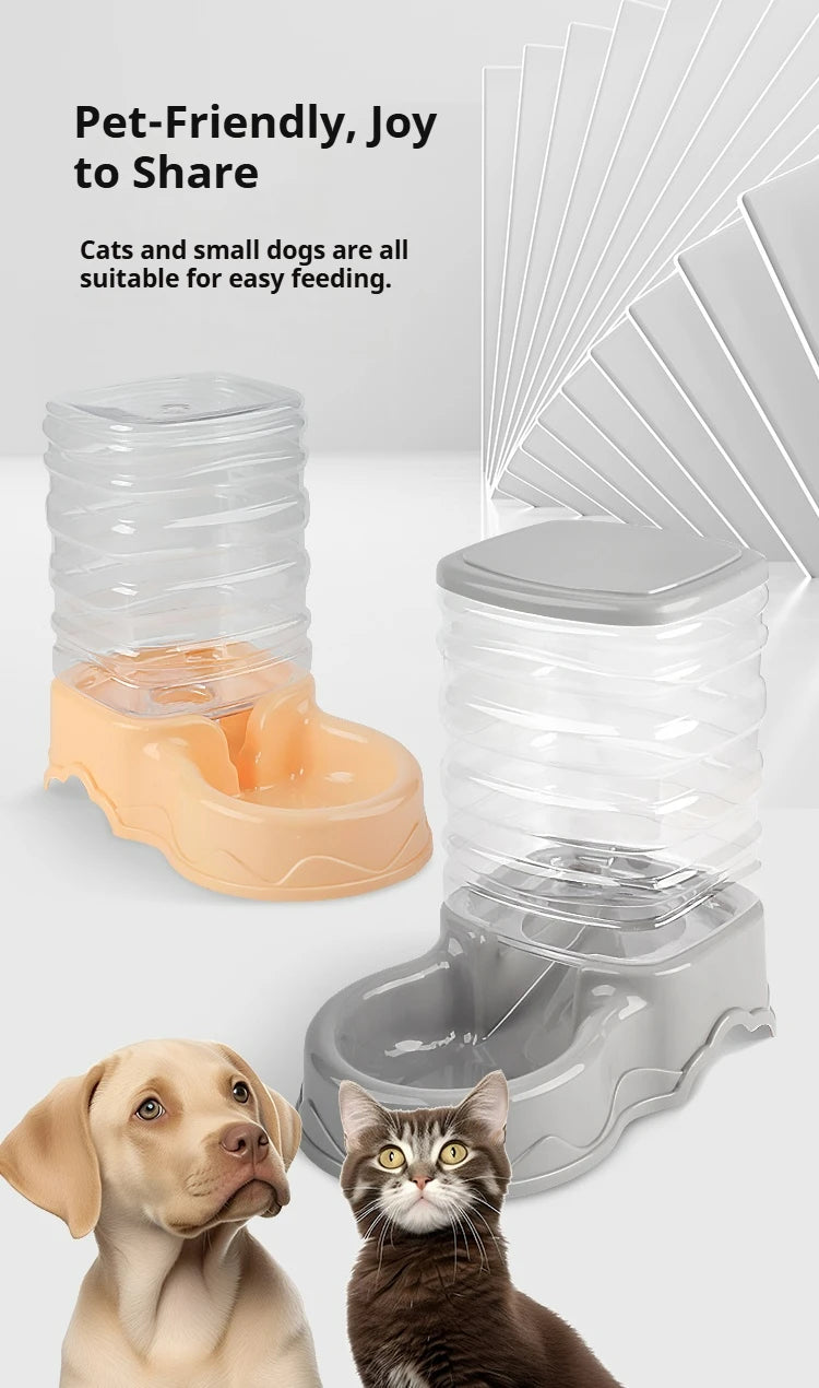 Pet Automatic Feeder Pet Feeder Bowls Automatic Water Dispenser Cat Bowl Dog Bowl Large Capacity Storage Barrel Pet Supplies