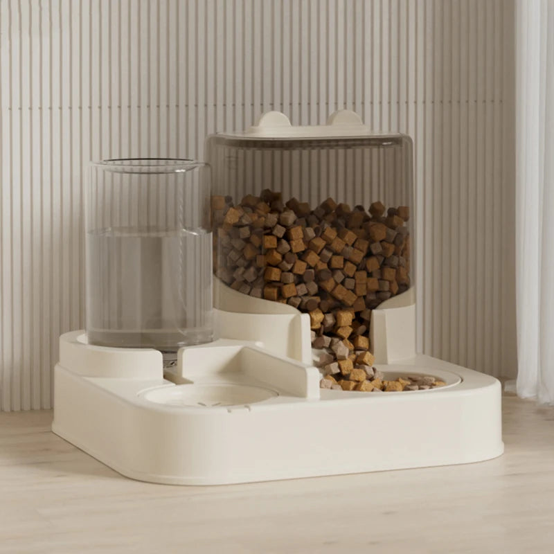 Pet large-capacity feeder integrated automatic water dispenser cat food bowl dog feeding bowl cat bowl dog bowl pet supplies