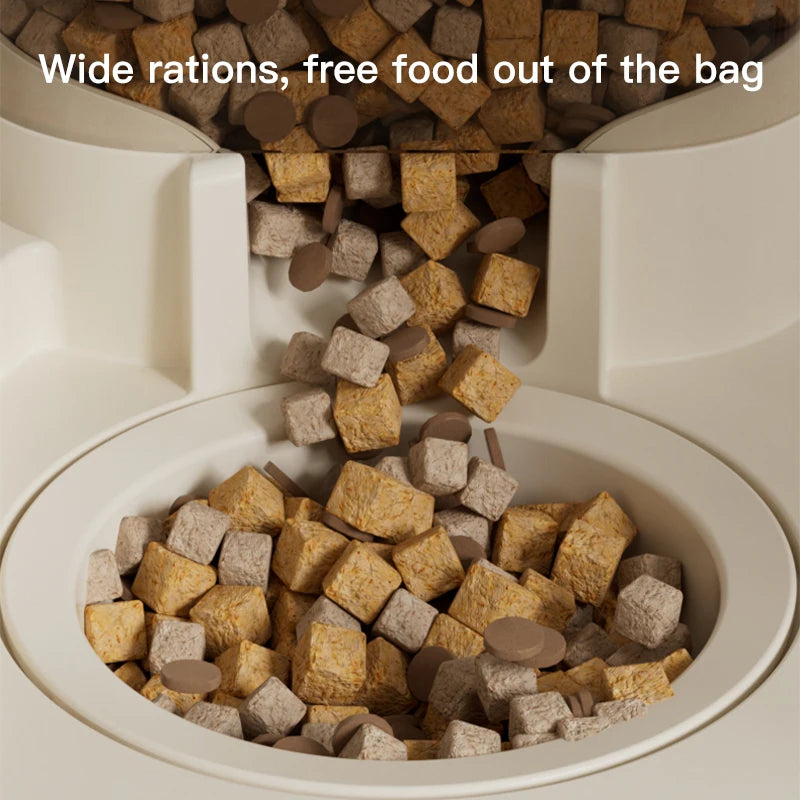 Pet large-capacity feeder integrated automatic water dispenser cat food bowl dog feeding bowl cat bowl dog bowl pet supplies