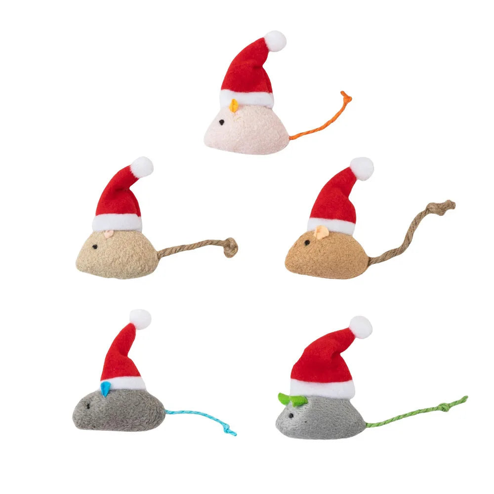 Cat Toys Christmas Pet Supplies Catnip Mice Cat Interactive Toys Cat Supplies Dog Accessories for Small Dog