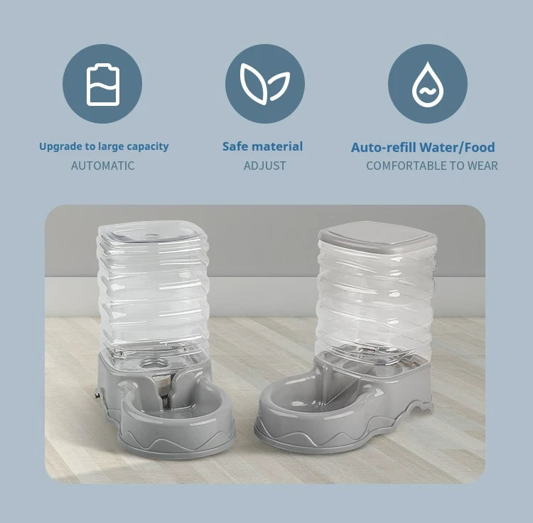 Pet Automatic Feeder Pet Feeder Bowls Automatic Water Dispenser Cat Bowl Dog Bowl Large Capacity Storage Barrel Pet Supplies