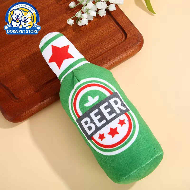 Pet supplies simulation beer vodka whiskey bottle BB call pet dog cat companionship pet toys