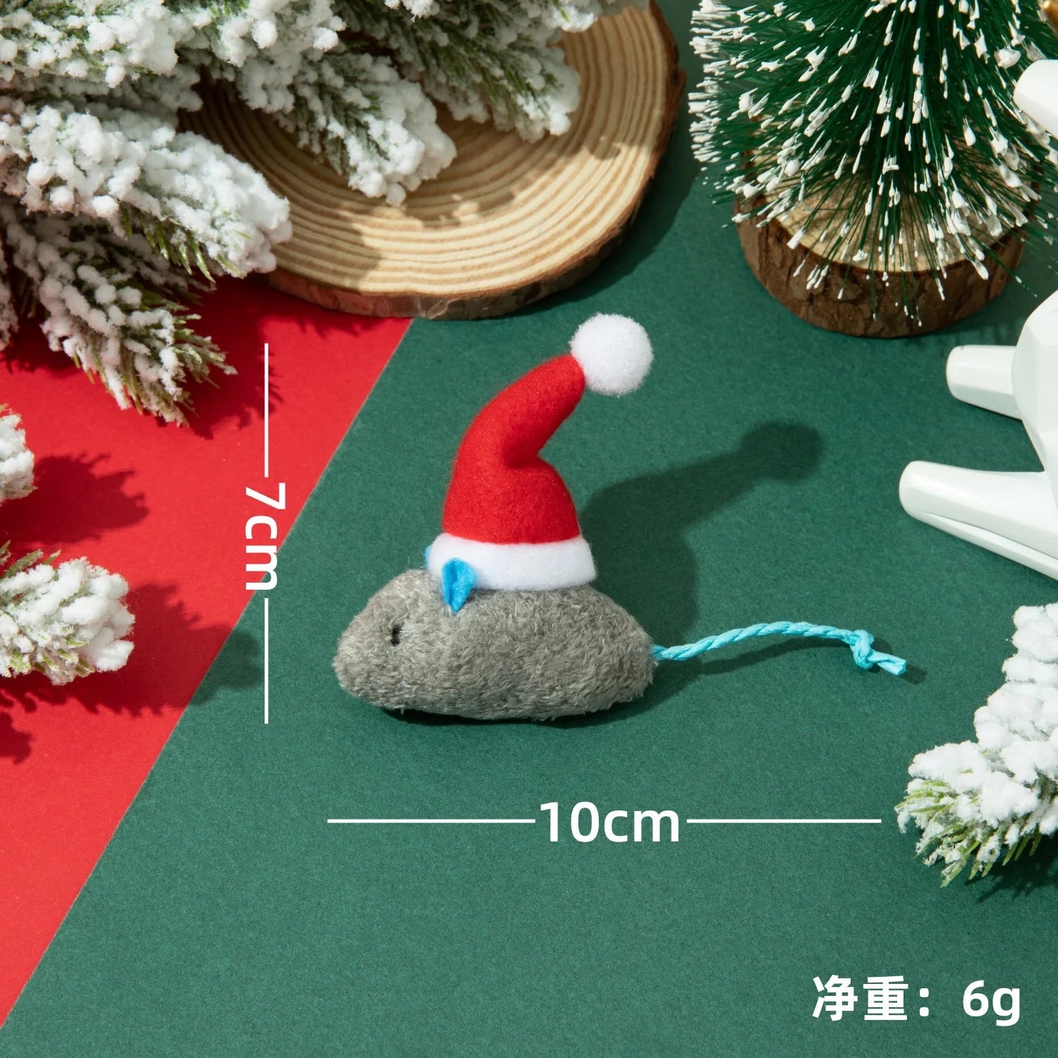 Cat Toys Christmas Pet Supplies Catnip Mice Cat Interactive Toys Cat Supplies Dog Accessories for Small Dog