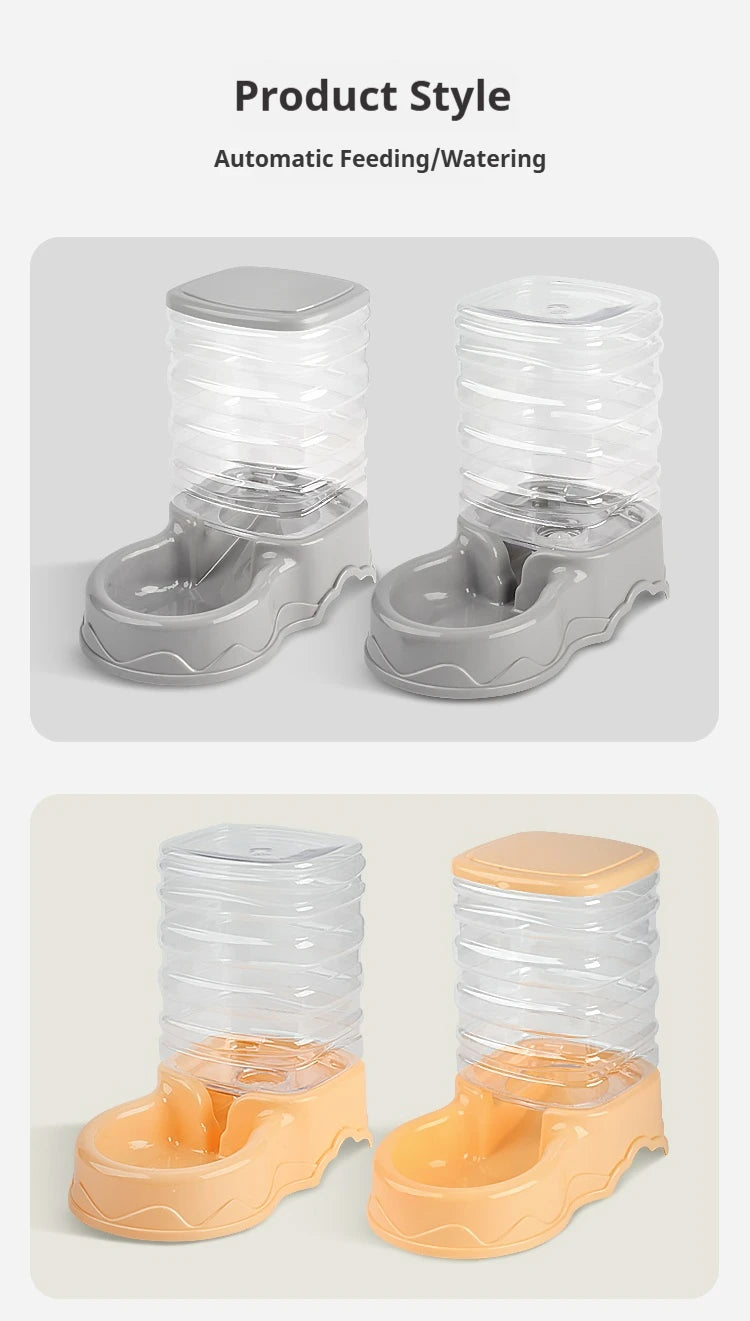Pet Automatic Feeder Pet Feeder Bowls Automatic Water Dispenser Cat Bowl Dog Bowl Large Capacity Storage Barrel Pet Supplies