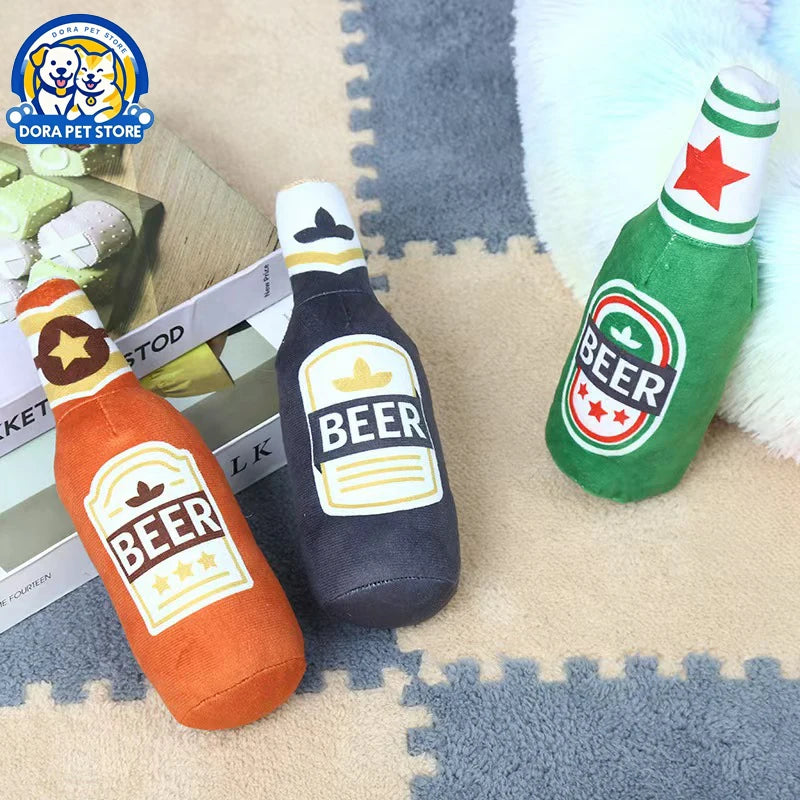 Pet supplies simulation beer vodka whiskey bottle BB call pet dog cat companionship pet toys