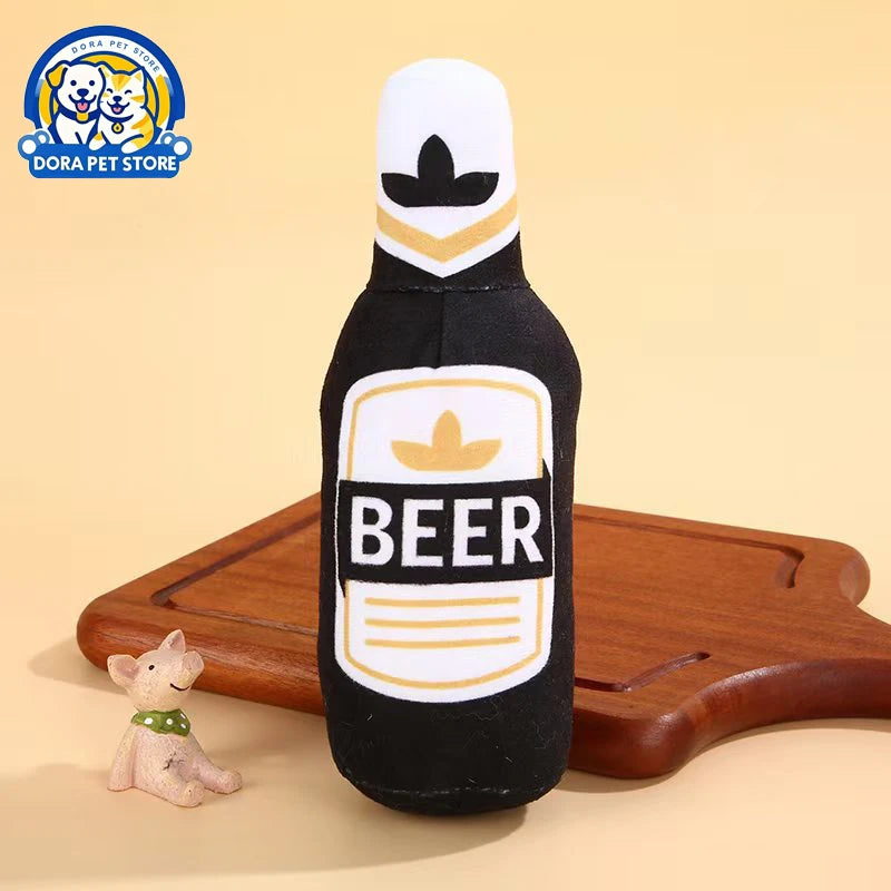 Pet supplies simulation beer vodka whiskey bottle BB call pet dog cat companionship pet toys