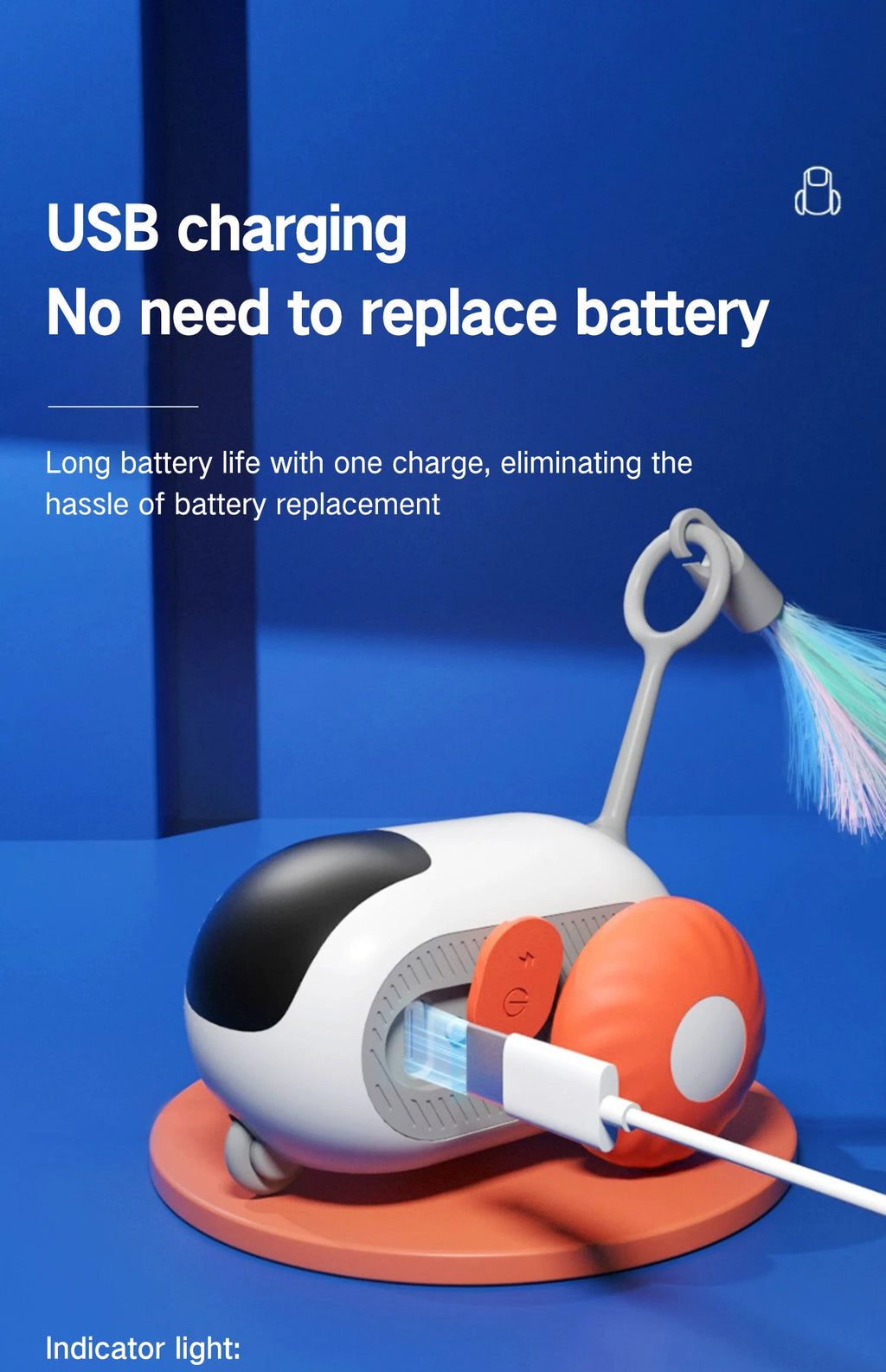 Smart Car Cat Toy Interactive Cat Toy Ball Automatic Rolling Remote Control Toy Car Indoor Cat Accessories Pet Kitten Supplies