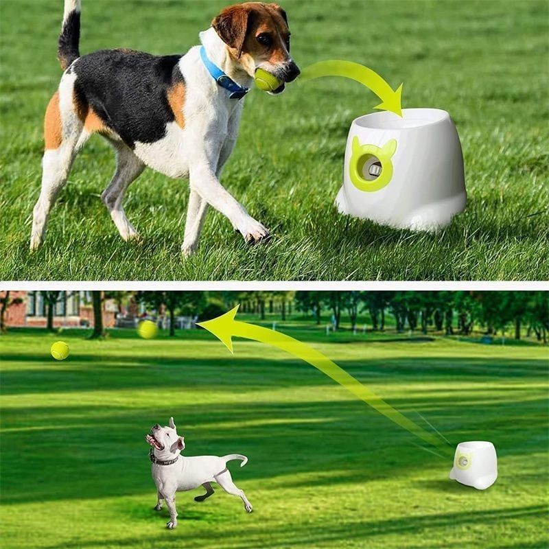 Smart pet ball launcher, automatic ball thrower, dog entertainment and sports toy, intelligent puppy ball launcher
